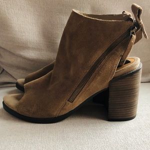 Dolce Vita Peep-toe Suede Heels